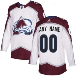 Enfant Maillot Hockey Colorado Avalanche Personnalisable Adidas Extérieur Blanc