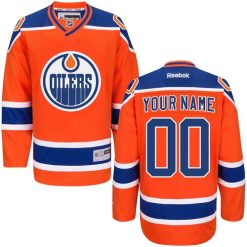 Enfant Maillot Hockey Edmonton Oilers Personnalisable Reebok Third Orange