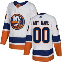Enfant Maillot Hockey New York Islanders Personnalisable Adidas Extérieur Blanc