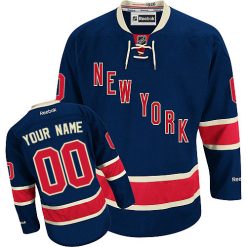 Enfant Maillot Hockey New York Rangers Personnalisable Reebok Third Bleu marin
