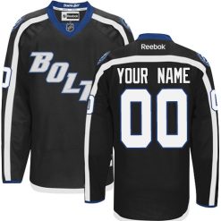 Enfant Maillot Hockey Tampa Bay Lightning Personnalisable Reebok Third Noir
