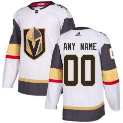 Enfant Maillot Hockey Vegas Golden Knights Personnalisable Adidas Extérieur Blanc