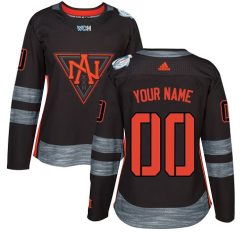 Femme Adidas Team North America Personnalisable Premier Noir Extérieur 2016 World Cup
