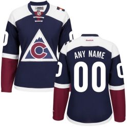 Femme Maillot Hockey Colorado Avalanche Personnalisable Reebok Third Bleu
