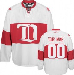 Femme Maillot Hockey Detroit Red Wings Personnalisable Reebok Third Blanc Winter Classic