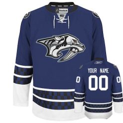 Femme Maillot Hockey Nashville Predators Personnalisable Reebok Third Bleu