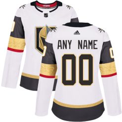 Femme Maillot Hockey Vegas Golden Knights Personnalisable Adidas Extérieur Blanc