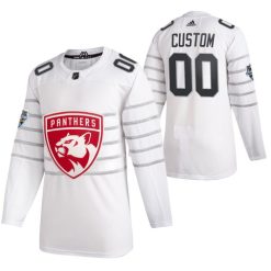 Homme 2020 Maillot Hockey All Star Florida Panthers 00 Personnalisé Blanc