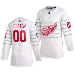 Homme 2020 Maillot Hockey All Star Game Detroit Red Wings Personnalisé Blanc