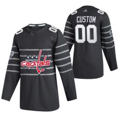 Homme 2020 Maillot Hockey All Star Washington Capitals 00 Personnalisable gris