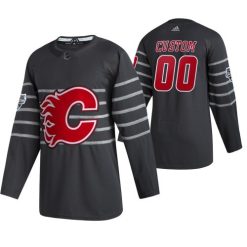 Homme Calgary Flames Personnalisé gris 2020 Maillot Hockey All Star Game