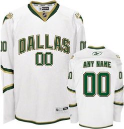 Homme Maillot Hockey Dallas Stars Personnalisable Reebok Third Blanc