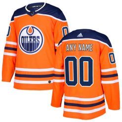 Homme Maillot Hockey Edmonton Oilers Personnalisable Adidas Domicile Orange