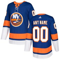 Homme Maillot Hockey New York Islanders Personnalisable Adidas Domicile Bleu royal