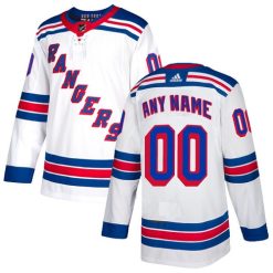 Homme Maillot Hockey New York Rangers Personnalisable Adidas Extérieur Blanc