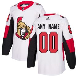 Homme Maillot Hockey Ottawa Senators Personnalisable Adidas Extérieur Blanc