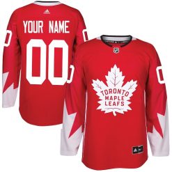 Homme Maillot Hockey Toronto Maple Leafs Personnalisable Adidas Alternate Rouge