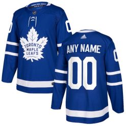 Homme Maillot Hockey Toronto Maple Leafs Personnalisable Adidas Domicile Bleu royal