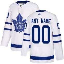 Homme Maillot Hockey Toronto Maple Leafs Personnalisable Adidas Extérieur Blanc
