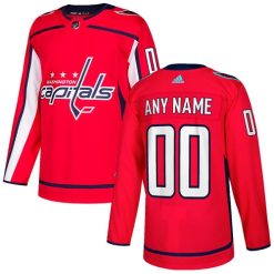 Homme Maillot Hockey Washington Capitals Personnalisable Adidas Domicile Rouge
