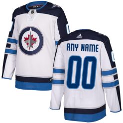 Homme Maillot Hockey Winnipeg Jets Personnalisable Adidas Blanc Extérieur