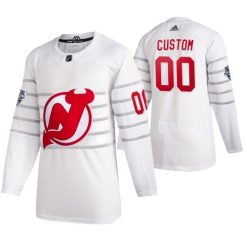 Homme New Jersey Devils 00 Personnalisé Blanc 2020 Maillot Hockey All Star