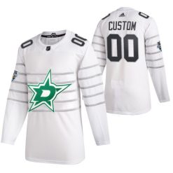 Homme Personnalisé Dallas Stars Blanc 2020 Maillot Hockey All Star