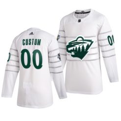 Homme Personnalisé Minnesota Wild 2020 Maillot Hockey All Star Game Blanc