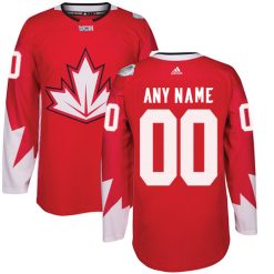 Homme Team Canada Personnalisable Premier Rouge Extérieur 2016 World Cup Hockey
