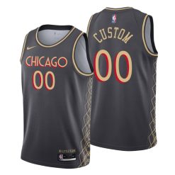 Maillot Basket Chicago Bulls Personnalisé 2020 21 City Edition Swingman - Homme