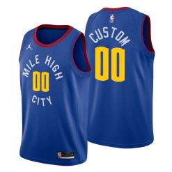 Maillot Basket Denver Nuggets Statement Edition Personnalisé Bleu - Enfant