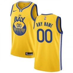Maillot Basket Golden State Warriors Personnalisé Or - Enfant