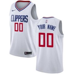 Maillot Basket LA Clippers Personnalisé Blanc 2020 Association Edition - Enfant