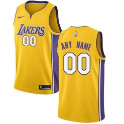 Maillot Basket Los Angeles Lakers Personnalisé Or 2020 Edition - Homme