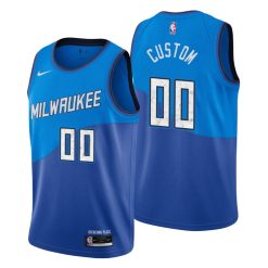Maillot Basket Milwaukee Bucks Personnalisé 2020 21 City Edition Swingman - Enfant
