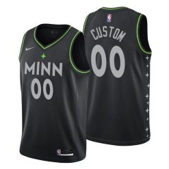Maillot Basket Minnesota Timberwolves Personnalisé 2020 21 City Edition Swingman - Enfant