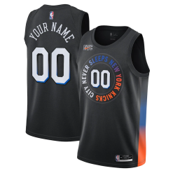 Maillot Basket New York Knicks Personnalisé 2020 21 City Edition Swingman - Homme