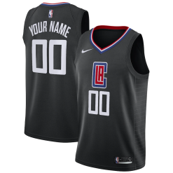 Maillot Basket Los Angeles Clippers  Noir Personnalisé Swingman - Enfant