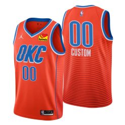 Maillot Basket Oklahoma City Thunder Personnalisé 2020 21 Jordan Brand Statement Edition Swingman - Enfant