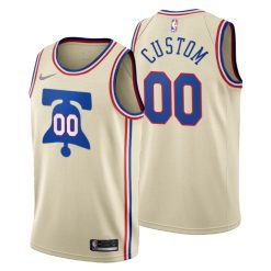 Maillot Basket Philadelphia 76ers Personnalisé 2020 21 Earned Edition Swingman - Homme