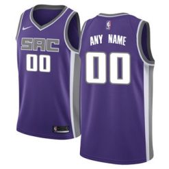 Maillot Basket Sacramento Kings Personnalisé Violet 2020 Icon Edition - Homme