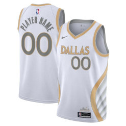 Maillot NBA Dallas Mavericks Personnalisé 2020 21 City Edition Swingman - Homme