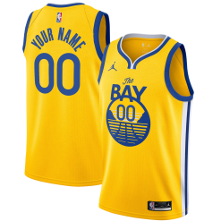 Maillot NBA Golden State Warriors Personnalisé 2020 21 Jordan Brand Statement Edition Swingman - Enfant