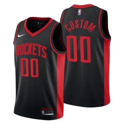 Maillot NBA Houston Rockets Personnalisé 2020 21 Earned Edition Swingman - Enfant