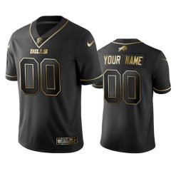 Maillot NFL Buffalo Bills Personnalisé Noir Or 2020 Football Stitched