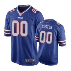 Maillot NFL Buffalo Bills Personnalisé Royal 2020 Game Football Stitched