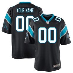 Maillot NFL Carolina Panthers Personnalisé Game Noir