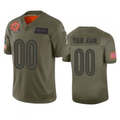 Maillot NFL Chicago Bears Personnalisé Camo 2019 Salute to Service