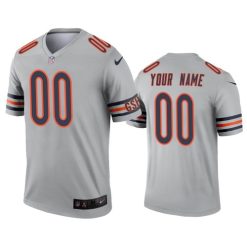 Maillot NFL Chicago Bears Personnalisé Silver 2020 Legend Football Stitched