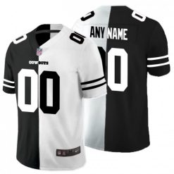 Maillot NFL Dallas Cowboys Personnalisé Noir Blanc 2020 Splip Football Stitched